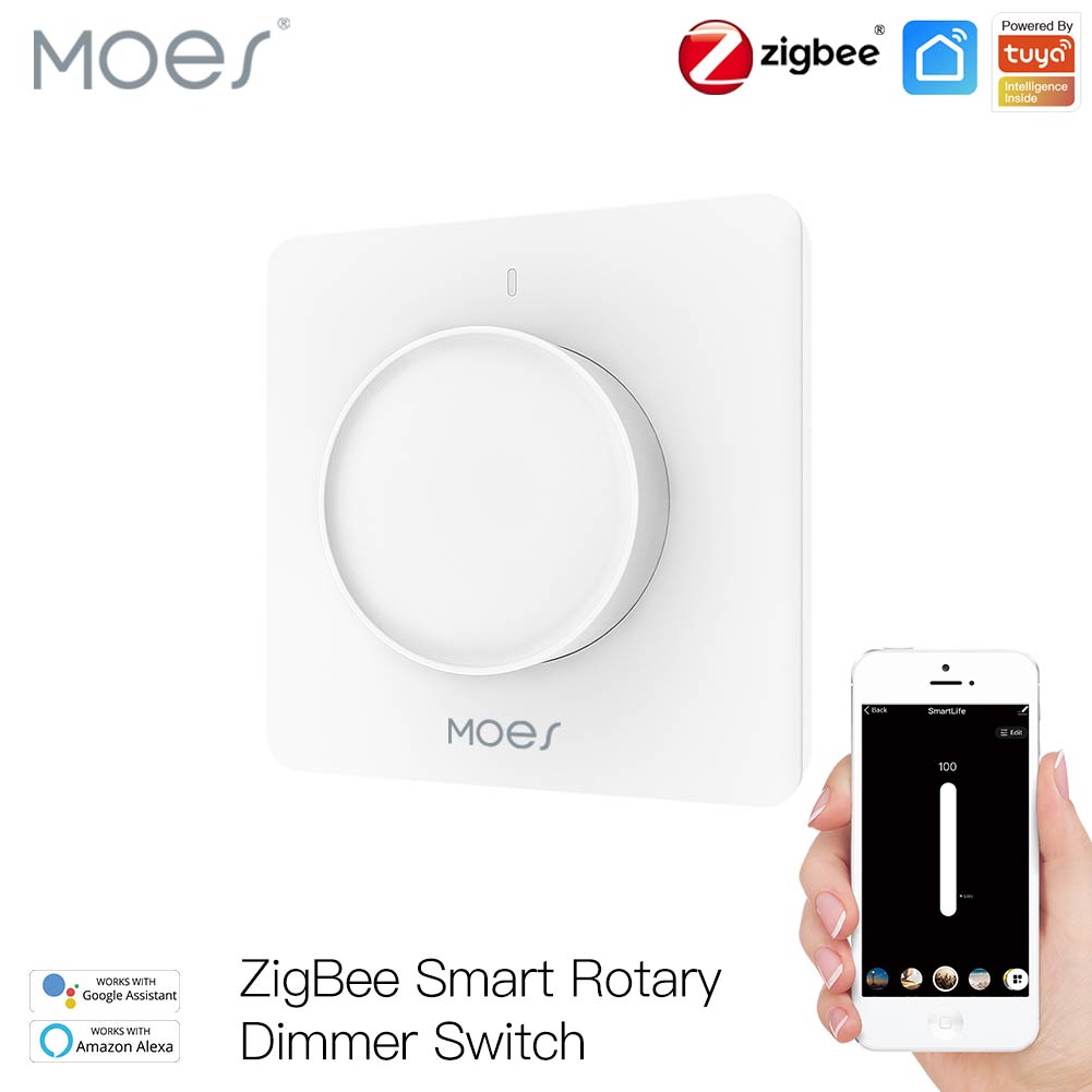 Smart Relay Tuya - MOES Tuya Zigbee Smart Rotary Dimmer
