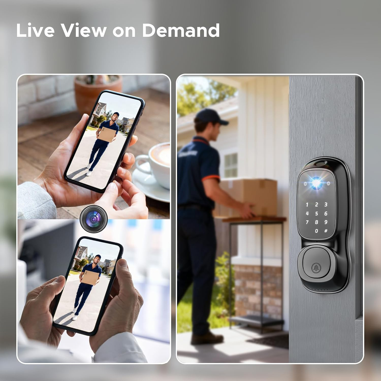 Tuya Wifi Smart Door Lock ‎Cam - Tuya Smart ulasan dan harga