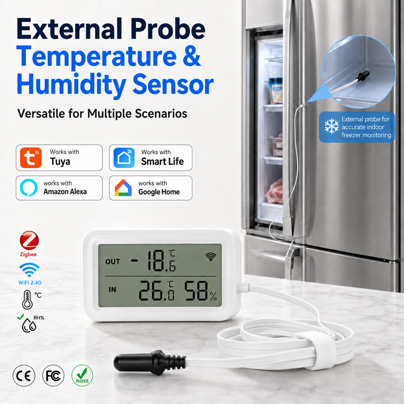External Waterproof Probe Temp - Tuya Smart ulasan dan harga