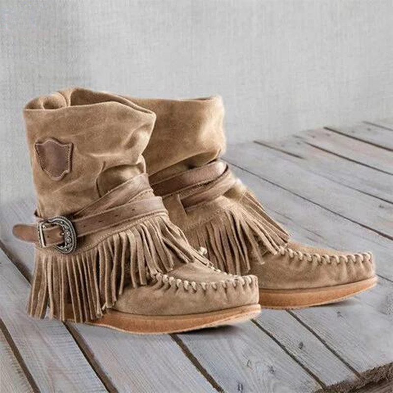 Retro Tassel Women's Boots Sid - Tasmota ulasan dan harga
