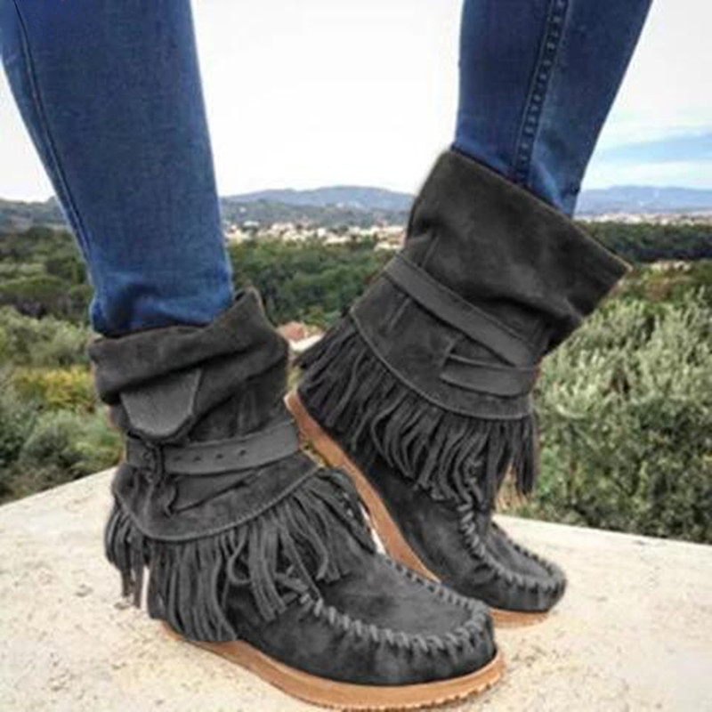 Retro Tassel Women's Boots Sid - Tasmota ulasan dan harga
