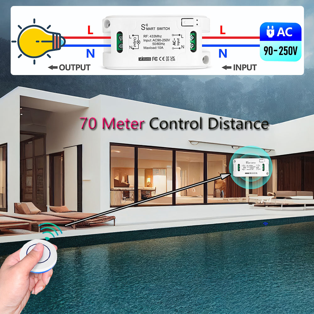 RF 433Mhz Wireless Smart Light - Sonoff Basic ulasan dan harga