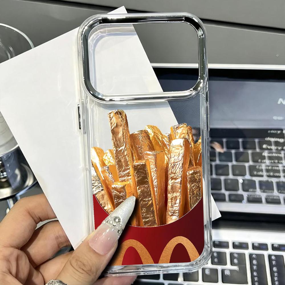 Golden fries Transparent silic - Shelly ulasan dan harga