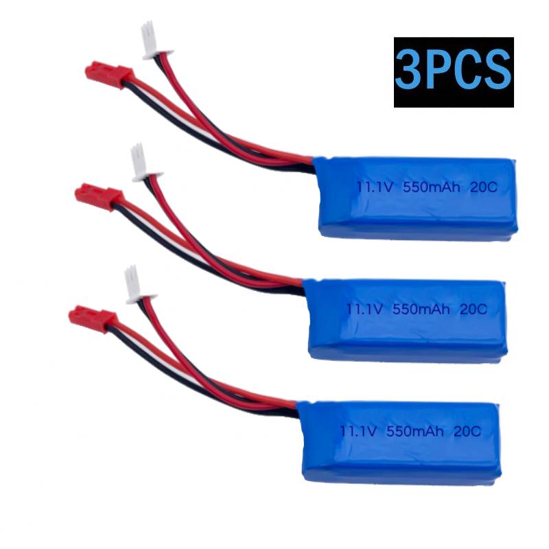 3PCS 20C 3S 11.1V 550mAh RC Li - Shelly Plug ulasan dan harga