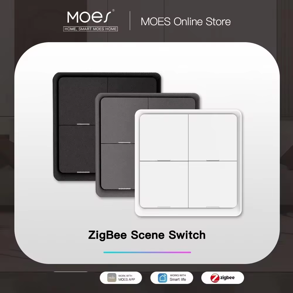 MOES 4 Gang Tuya ZigBee Wirele - Sonoff Basic ulasan dan harga