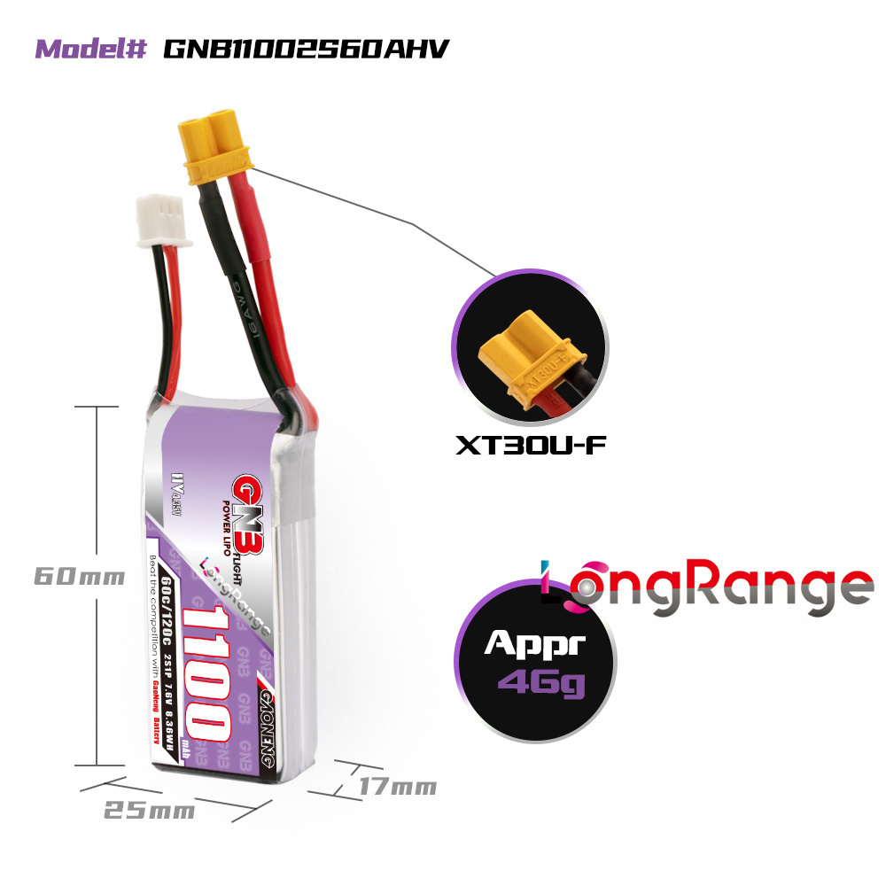 GNB 1100mAh 2S 3S 4S 6S 60C/12 - Shelly Plug ulasan dan harga
