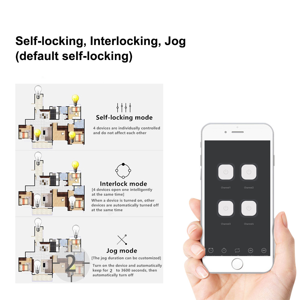 4CH Smart WiFi Relay Module Dr - Tuya 4 Channel ulasan dan harga