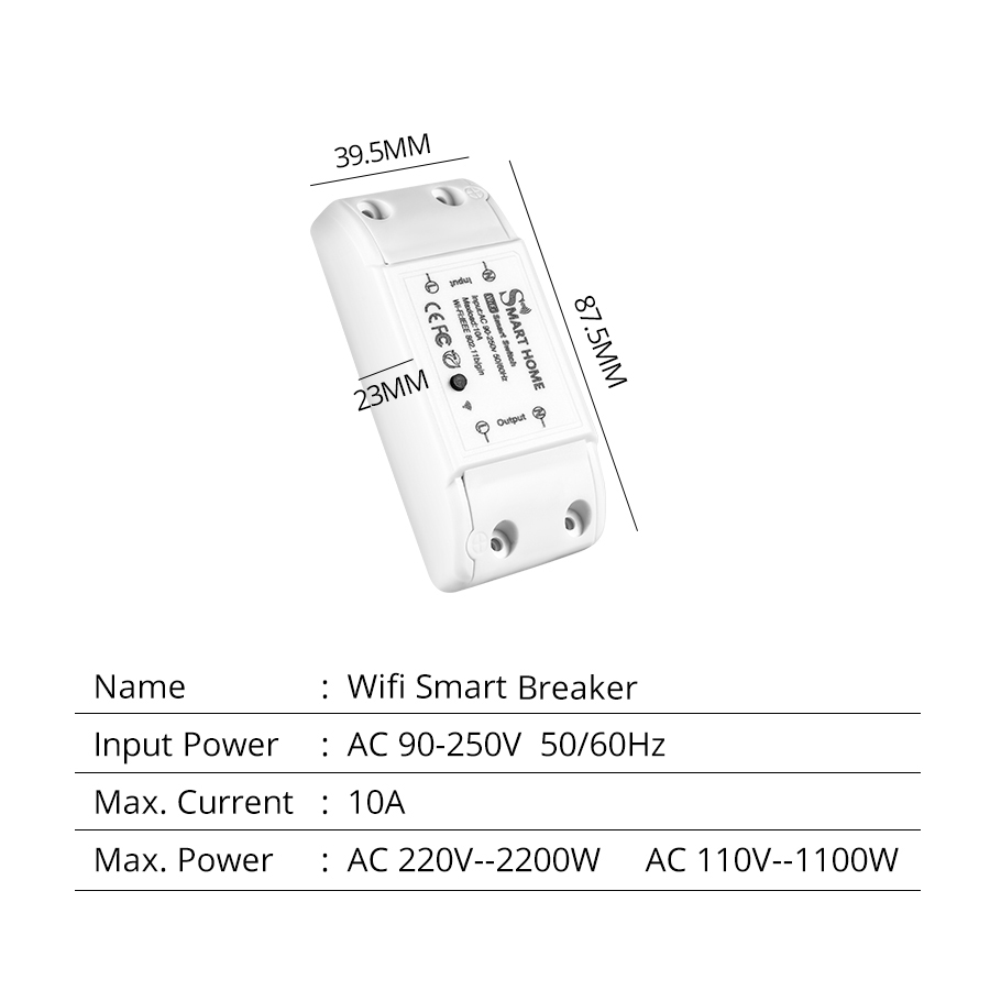 Tuya WiFi Smart Switch Breaker - Sonoff Basic ulasan dan harga