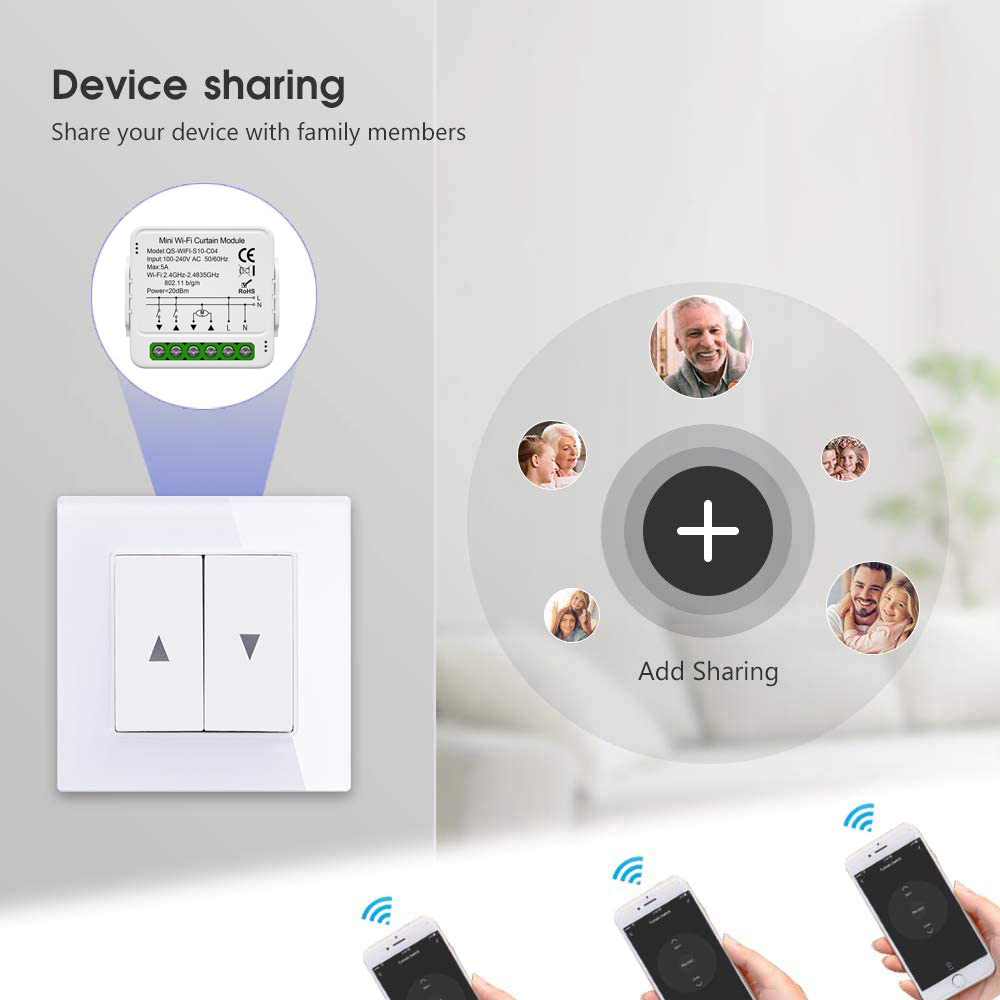 Tuya WiFi Zigbee Smart Curtain - Tuya 4 Channel ulasan dan harga